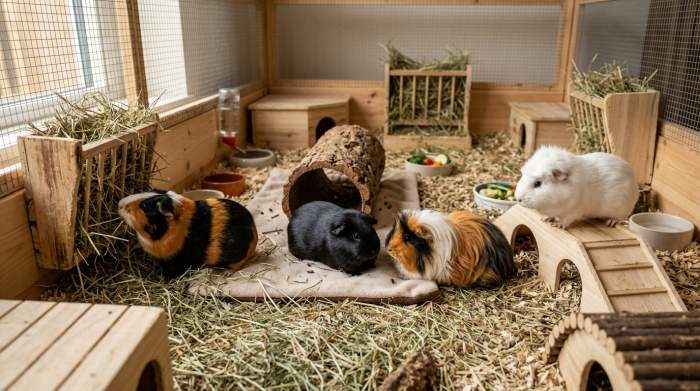 Harmonische Meerschweinchen Gruppe