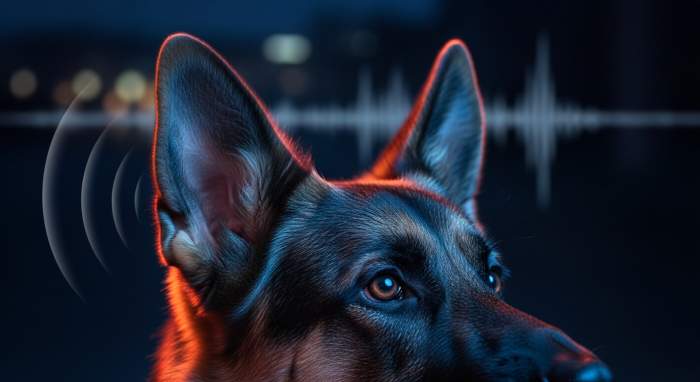 Hund Hort Die Sirene Viel Starker