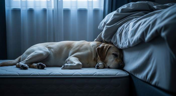 Hund Schlaeft An Fussende