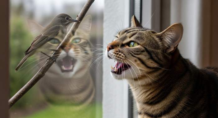 Katze Ist Frustriert Uber Die Unerreichbare Beute