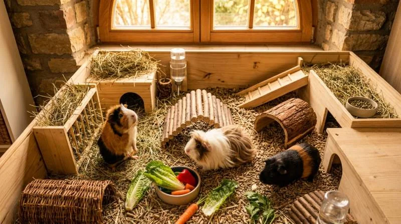 Meerschweinchen kommunizieren mit unterschiedlichen Lauten