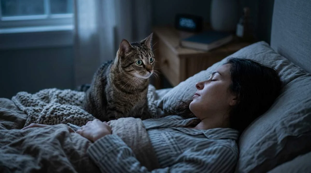 Warum beobachtet mich meine Katze beim Schlafen?